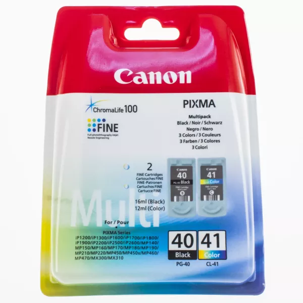 Комплект картридж PG-40 черный + CL-41 цветной Canon (0615B043)