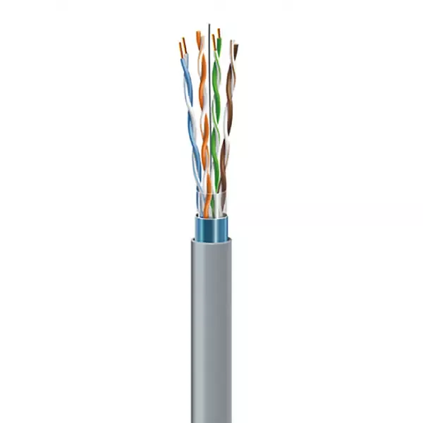 Кабель вита пара FTP CAT.5E Solid Cable 305 м, 4*2*0.50, біметал Patron (04002)