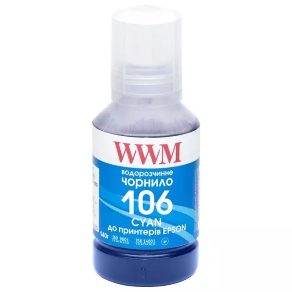 Чорнило WWM 106 для Epson L7160/7180 1000г Cyan (E106C-4)
