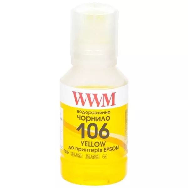 Чорнило WWM 106 для Epson L7160/7180 1000г Yellow (E106Y-4)