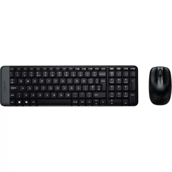 Комплект клавіатура та миша бездротовий MK220 чорний Logitech (920-003169/920-003168)