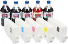 Набор перезаправляемых картриджей WWM для Canon imagePROGRAF iPF830 (RC.PFI-707ARC-1) c чернилами по 1000г