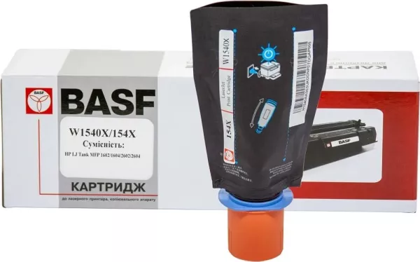 Картридж тон. BASF для HP LJ Tank MFP 1602/1604/2602/2604 аналог W1540X/154X Black ( 5000 сторінок) (BASF-KT-W1540X)