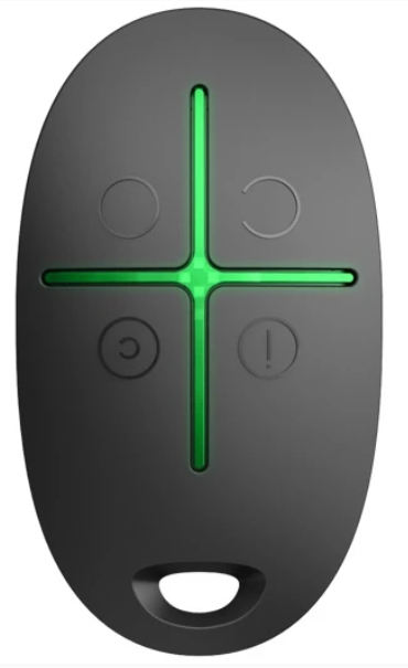 Бездротовий брелок з тривожною кнопкою і керуванням режимами охорони Ajax Superior SpaceControl Jeweller Black (110754.04.BL1) Бездротовий брелок з тривожною кнопкою і керуванням режимами охорони Ajax Superior SpaceControl Jeweller Black (110754.04.BL1)