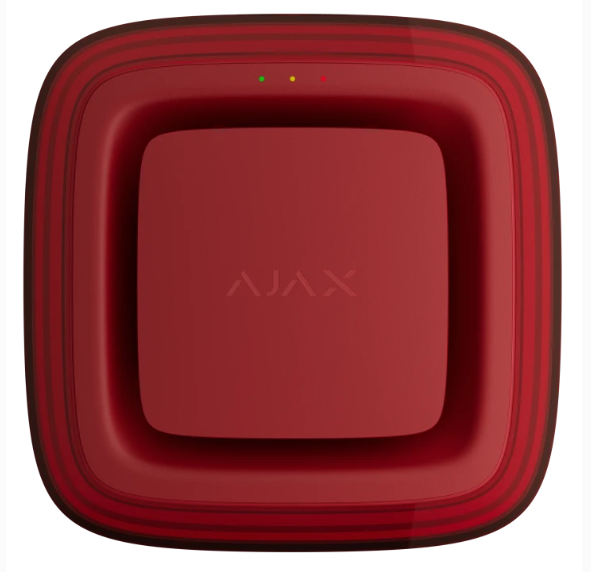 Бездротовий адресний пожежний оповіщувач світловий Ajax EN54 FireProtect (VAD) Jeweller Red (118607.277.RD1)