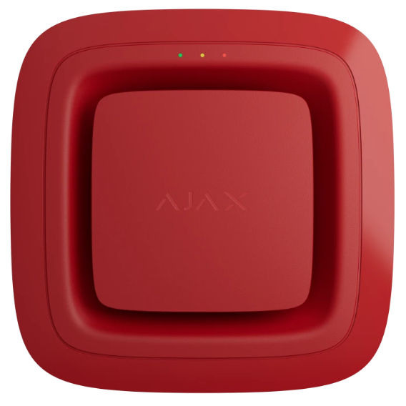 Бездротовий адресний пожежний оповіщувач звуковий Ajax EN54 FireProtect (Sounder) Jeweller Red (118604.278.RD1)