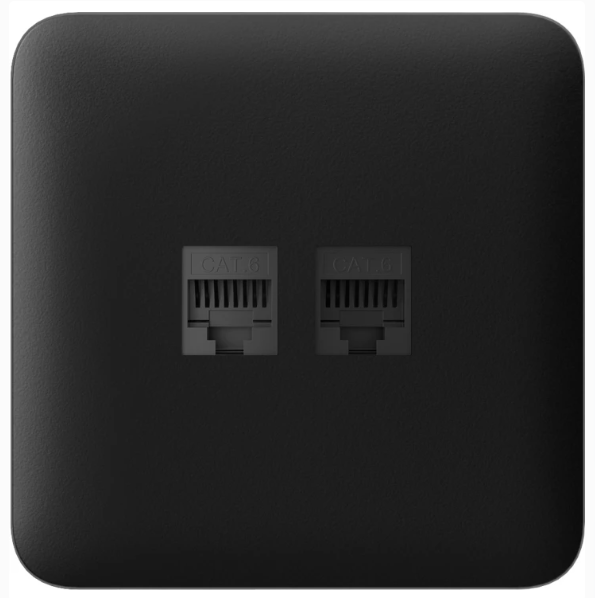 Передня панель для вбудованої інтернет-розетки Ajax SoloCover (LAN) Black (126188.317.BL) Передня панель для вбудованої інтернет-розетки Ajax SoloCover (LAN) Black (126188.317.BL)