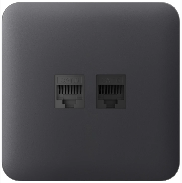 Передня панель для вбудованої інтернет-розетки Ajax SoloCover (LAN) Graphite (126191.317.GP) Передня панель для вбудованої інтернет-розетки Ajax SoloCover (LAN) Graphite (126191.317.GP)