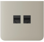 Бічна панель для вбудованої інтернет-розетки Ajax SideCover (LAN) vertical Ivory (126221.319.IV)