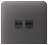 Бічна панель для вбудованої інтернет-розетки Ajax SideCover (LAN) vertical Grey (126222.319.GR)