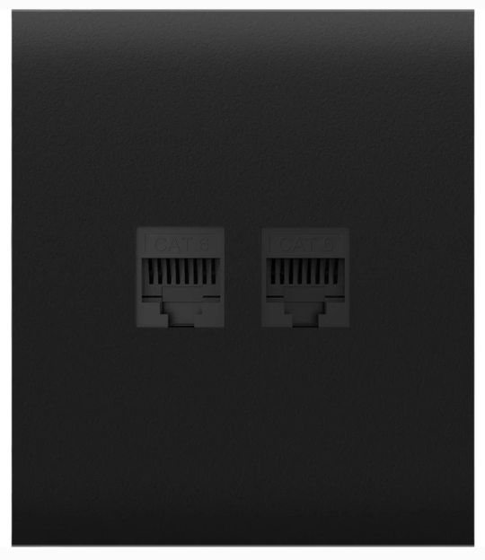 Передня панель для вбудованої інтернет-розетки Ajax CenterCover (LAN) Black (126196.318.BL) Передня панель для вбудованої інтернет-розетки Ajax CenterCover (LAN) Black (126196.318.BL)