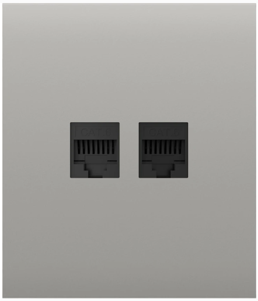 Передня панель для вбудованої інтернет-розетки Ajax CenterCover (LAN) Oyster (126201.318.OY) Передня панель для вбудованої інтернет-розетки Ajax CenterCover (LAN) Oyster (126201.318.OY)