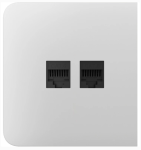 Бічна панель для вбудованої інтернет-розетки Ajax SideCover (LAN) White (126211.319.WH)