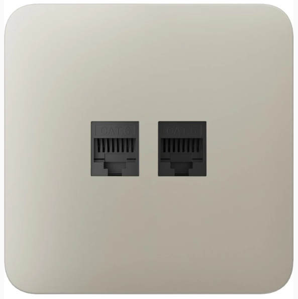 Передня панель для вбудованої інтернет-розетки Ajax SoloCover (LAN) Ivory (126189.317.IV) Передня панель для вбудованої інтернет-розетки Ajax SoloCover (LAN) Ivory (126189.317.IV)