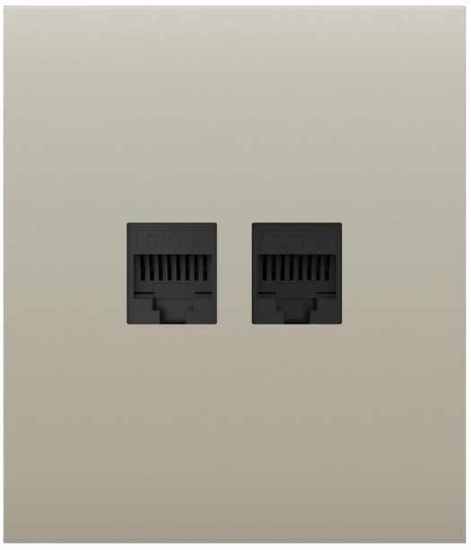 Передня панель для вбудованої інтернет-розетки Ajax CenterCover (LAN) Ivory (126197.318.IV) Передня панель для вбудованої інтернет-розетки Ajax CenterCover (LAN) Ivory (126197.318.IV)