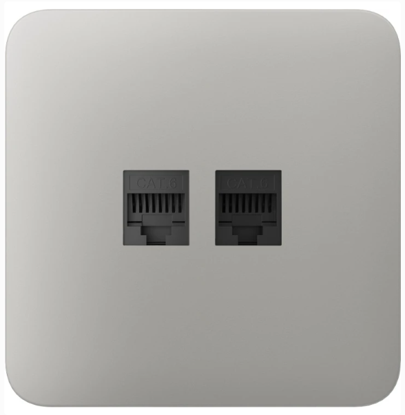 Передня панель для вбудованої інтернет-розетки Ajax SoloCover (LAN) Oyster (126193.317.OY) Передня панель для вбудованої інтернет-розетки Ajax SoloCover (LAN) Oyster (126193.317.OY)