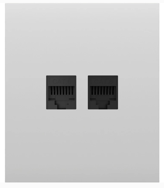 Передня панель для вбудованої інтернет-розетки Ajax CenterCover (LAN) White (126195.318.WH) Передня панель для вбудованої інтернет-розетки Ajax CenterCover (LAN) White (126195.318.WH)