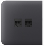 Бічна панель для вбудованої інтернет-розетки Ajax SideCover (LAN) Graphite (126215.319.GP)