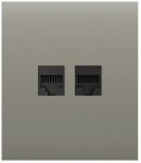 Передня панель для вбудованої інтернет-розетки Ajax CenterCover (LAN) Olive (126202.318.OL)