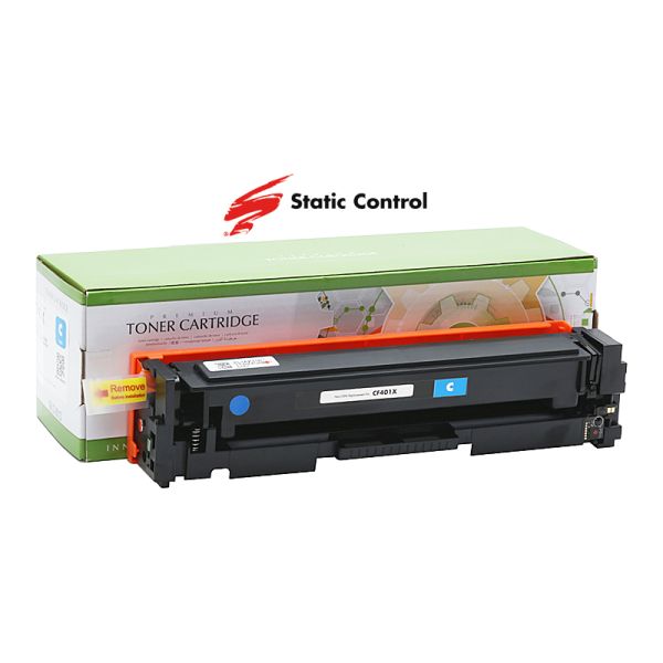 Картридж сумісний Static Control для Canon 045H / HP 201X cyan