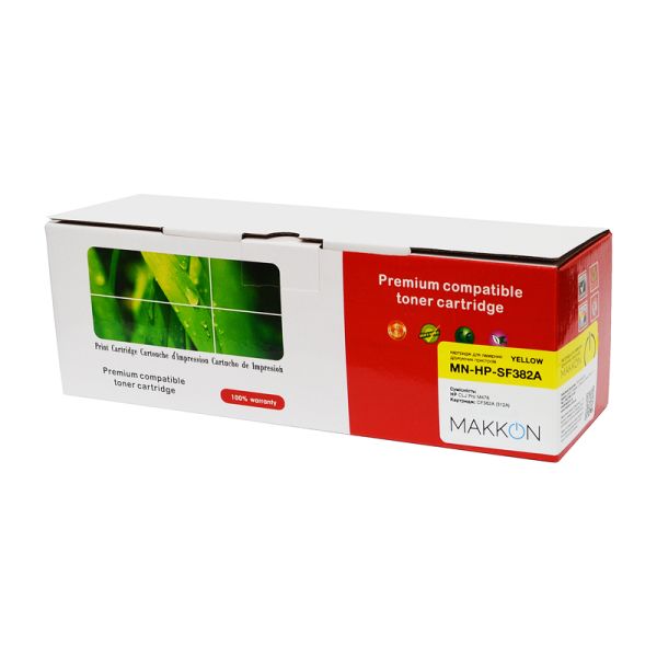 картридж MAKKON сумісний аналог HP CF382A (312A) yellow
