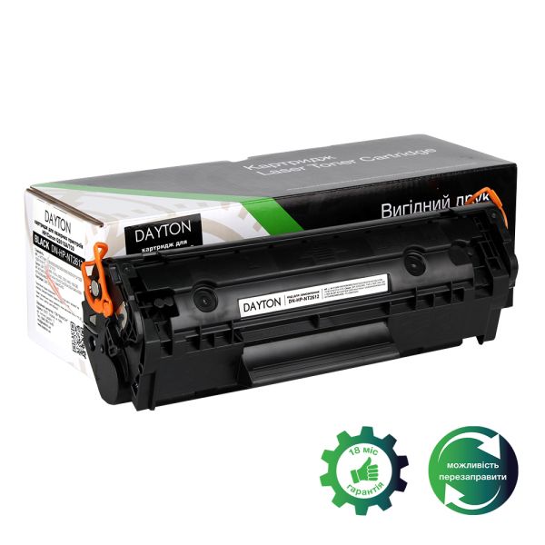 Картридж сумісний DAYTON для HP 12A (Q2612A) / Canon 703 Black 