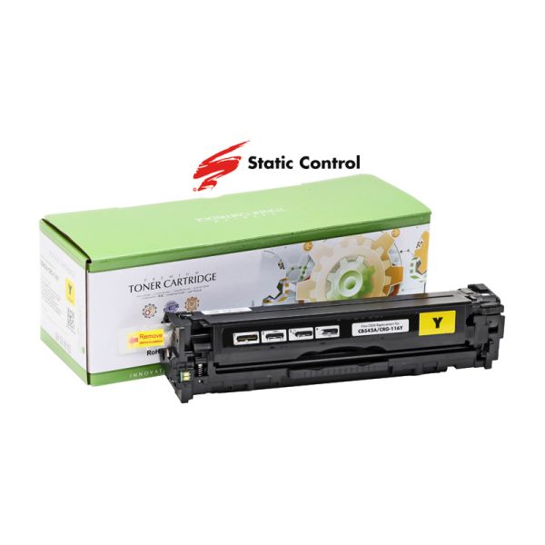 Совместимый картридж Static Control HP 125A (CB542A), Canon 716 yellow