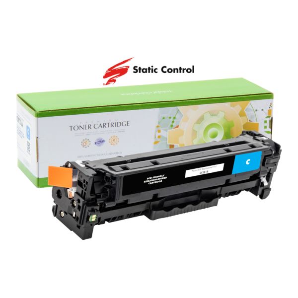картридж Static Control с заправкой HP CF381A (312A) cyan