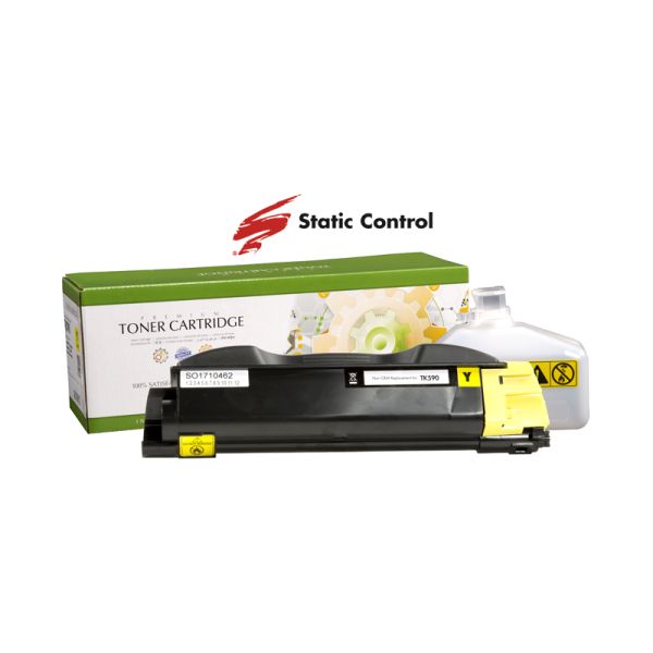 картридж Static Control сумісний аналог Kyocera TK-590Y yellow