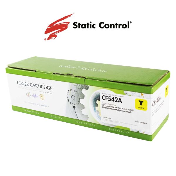 Kартридж Static Control сумісний для HP 203A (CF542A) / Canon 054 Yellow