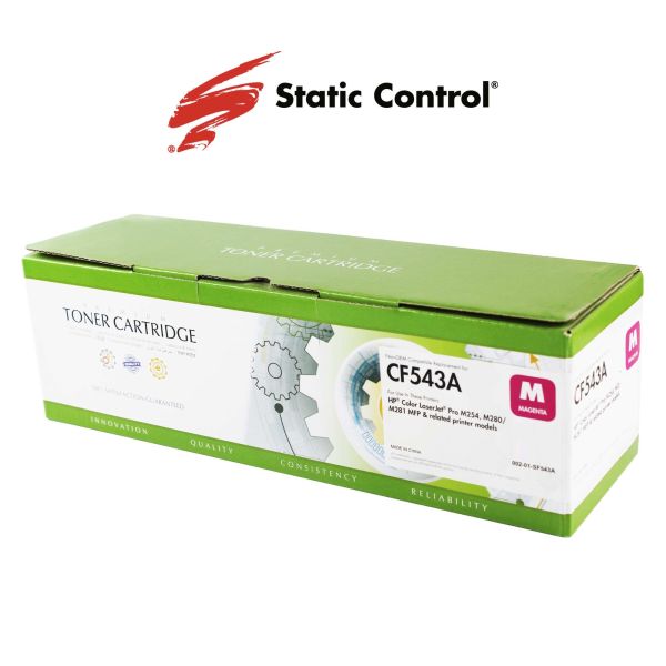Kартридж Static Control сумісний для HP 203A (CF543A) / Canon 054 Magenta