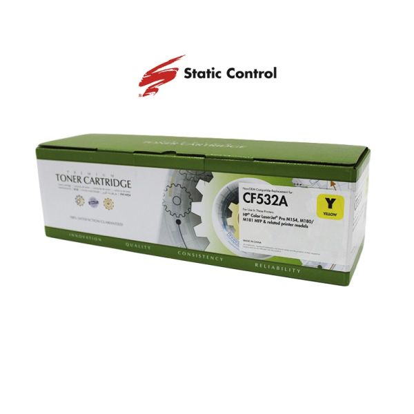 Картридж сумісний Static Control для HP 205A (CF532A) yellow