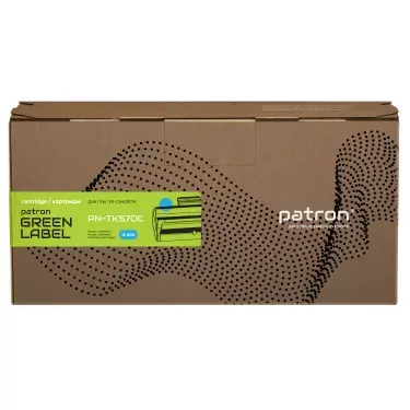 Картридж тонер совместимый Kyocera Mita TK-570C голубой Green Label Patron (PN-TK570CGL)