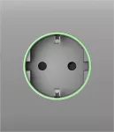 Центральна панель для вбудованої розетки Ajax СenterCover (smart) Fog