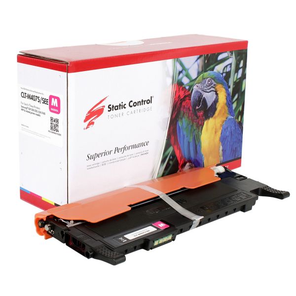 картридж Static Control Parrot з заправкою Samsung CLT-M407S magenta