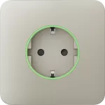 Передня панель для вбудованої розетки Ajax SoloCover (smart) Ivory