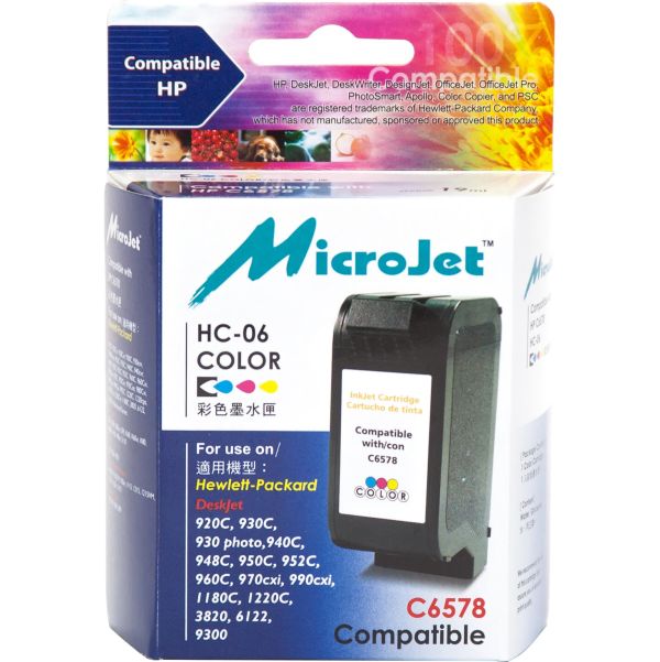 Картридж MicroJet для HP DJ 840C аналог HP №15 (C6615DE) Black (HC-C05)
