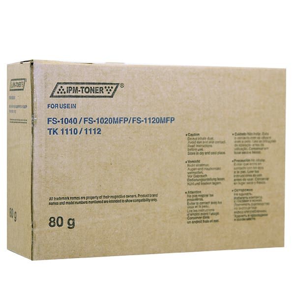 Туба с тонером IPM для Kyocera Mita FS-1020/1040/1120 аналог TK-1110 Black 80г (TKKM109) без чипа