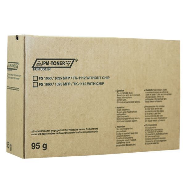 Туба з тонером IPM для Kyocera Mita FS-1060/1025/1125 аналог TK-1120 Black 95г (TKKM110) баез чіпа