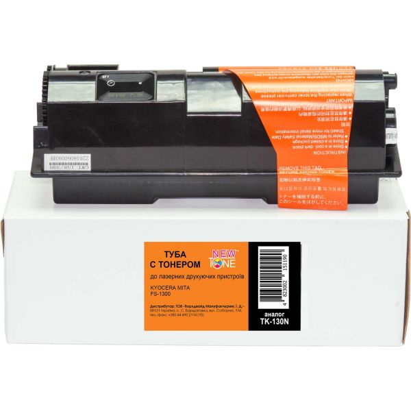 Туба з тонером NEWTONE для Kyocera Mita FS-1300 аналог TK-130 Black ( 7200 ст.) (TK-130N)