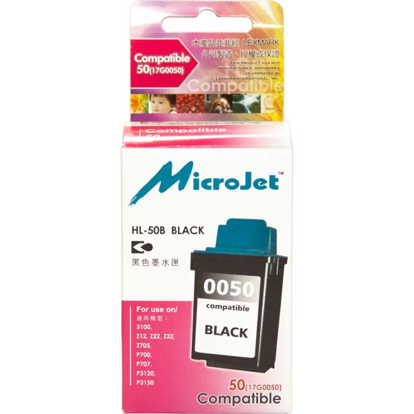 Картридж MicroJet для Lexmark CJ Z12/Z22/Z32 аналог №50 Black (HL-50B)