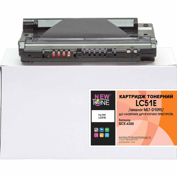 Картридж тон. NEWTONE для Samsung SCX-4300 аналог MLT-D109S Black (2000 ст.) (LC51E)