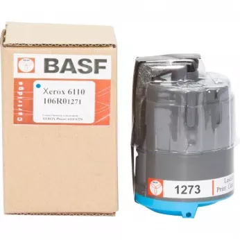 Картридж тон. BASF для Xerox Phaser 6110 аналог 106R01271 Cyan ( 1000 ст.) (WWMID-78298)