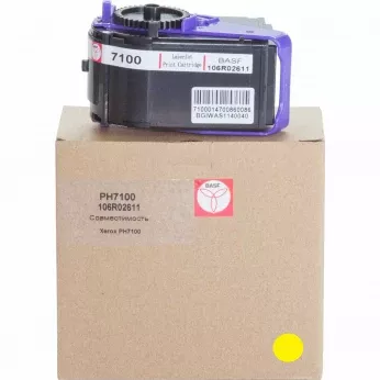 Картридж тон. BASF для Xerox Phaser 7100 аналог 106R02611 Yellow ( 9000 ст.) (BASF-KT-106R02611)
