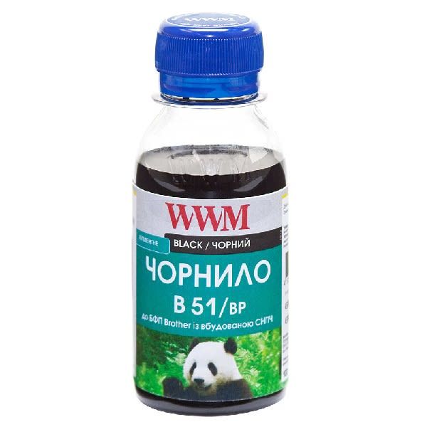 Чернило WWM для Brother DCP-T300/T500W/T700W 100г Black пигментное (B51/BP-2)