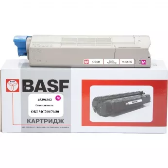 Картридж тон. BASF для OKI MC760/770/780 аналог 45396302 Magenta ( 6000 ст.) (BASF-KT-45396302)