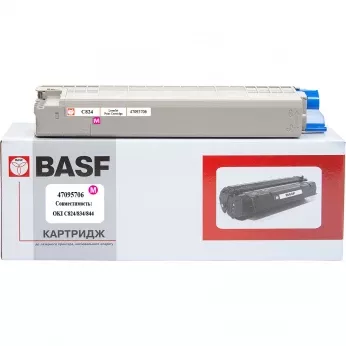 Картридж тон. BASF для OKI C824/834/844 аналог 47095706 Magenta ( 5000 сторінок) (BASF-KT-47095706)