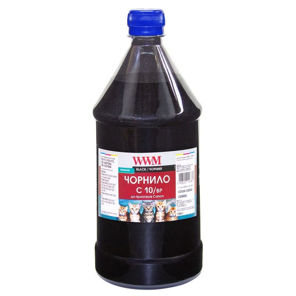 Чернило WWM для Canon PG-510Bk/PG-512Bk/PGI-520Bk 1000г Black пигментное (C10/BP-4)
