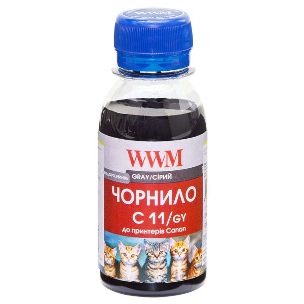Чернило WWM для Canon CLI-426G/CLI-521G 100г Gray водорастворимые (C11/GY-2)