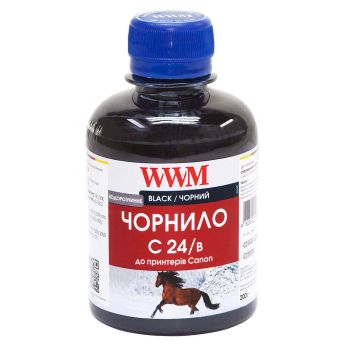 Чернило WWM для Canon BCI-24B 200г Black водорастворимое (C24/B)